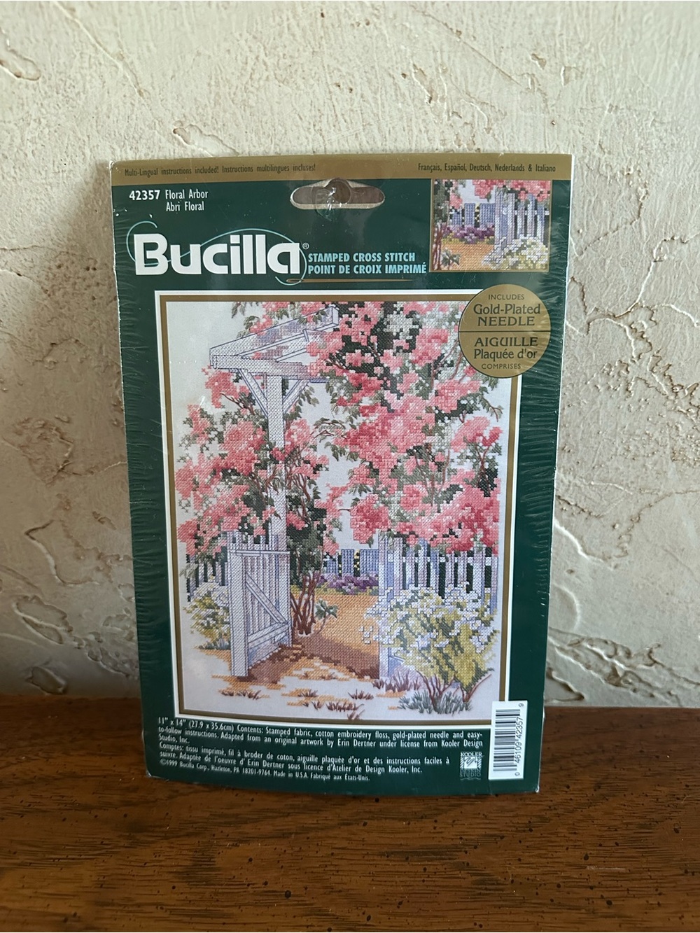 Bucilla Floral Arbor Stamped Cross Stitch Kit
11”x14” NEW